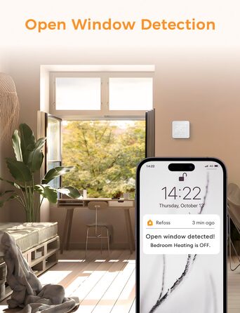 Термостат опалення Refoss WiFi, термостат водяної теплої підлоги, бойлер, розумний термостат, кімнатний термостат голосового керування, настінний інтелектуальний цифровий термостат дистанційного керування для HomeKit, Alexa, Google