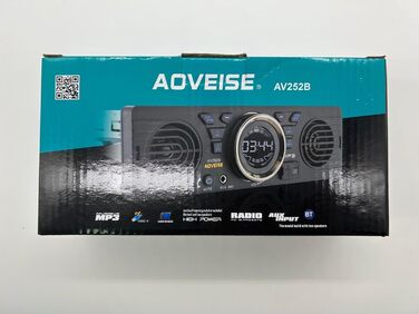 Автомобільна стереосистема WESPECIFIC 1 Din Bluetooth з двома динаміками Універсальна 1 DIN 12V FM MP3 Bluetooth автомобільна стереосистема