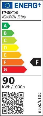 Гнучка світлодіодна стрічка COB високої щільності WS2814 IC RGBW світлодіодна стрічка 1M 784LEDs/m 21W/M DC24V IP30 Карбування кольору Прикраса своїми руками (не контролер вмісту та блок живлення) (Fcob RGBNW, 24 В 5 М 896 світлодіодів/м), 4000K)