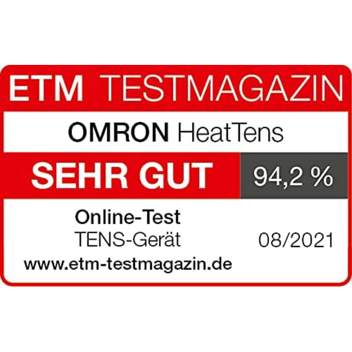 Апарат для терапії болю OMRON HeatTens - TENS із заспокійливим теплом для полегшення болю в м'язах та суглобах TENS Heat Single