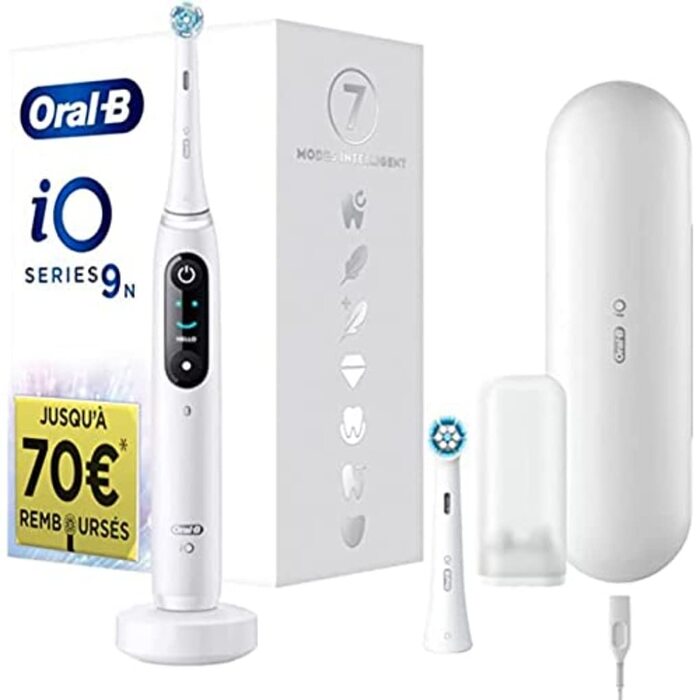 Електрична зубна щітка Oral-B Braun iO 9n, біла