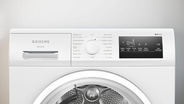 Сушильна машина з тепловим насосом Siemens iQ300 до 8 кг з технологією autoDry з фільтром easyClean для легкого очищення