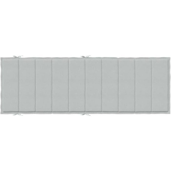 Подушка для шезлонга ZEYUAN Melange Light Grey 186x58x3 см Тканина, Подушка для шезлонга, Подушка для шезлонга, Подушка для шезлонга, Подушка для лавки, Подушка для стільця для високих стільців, Подушки для шезлонгів - 4002476