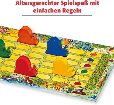 Дитяча гра Ravensburger 21420 - Tempo Little Snail, Захоплюючі перегони равликів, настільна гра та настільна гра для дівчаток та хлопчиків, 2-6 гравців, від 3 років Одиночний