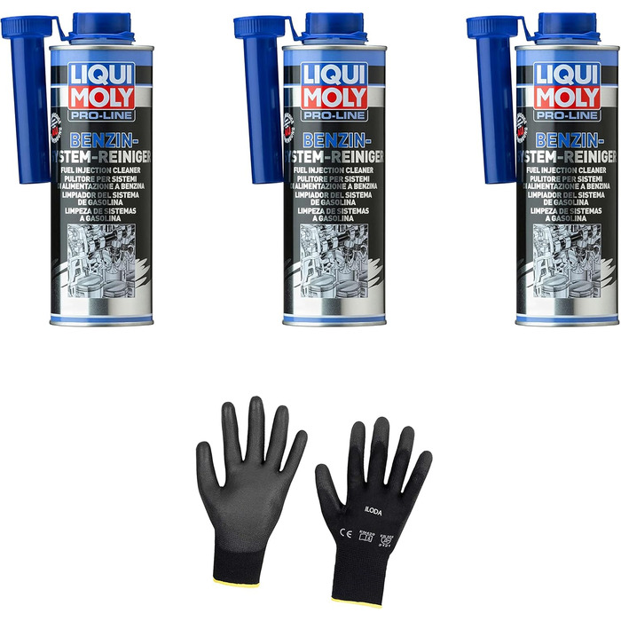 Захисні рукавички Iloda 3xOriginal Liqui Moly 500 мл Pro-Line Petrol System Cleaner 5153