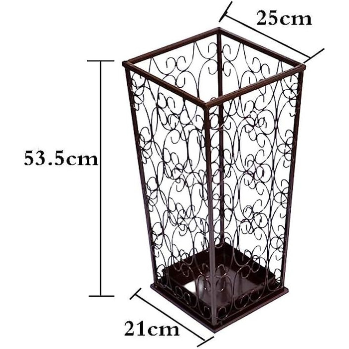 Підставка для парасольок RAABYU, тримач для парасольки з палицею для ходьби, металева швидковисихаюча підставка для парасольки у вінтажному стилі для домашнього класу/бронза