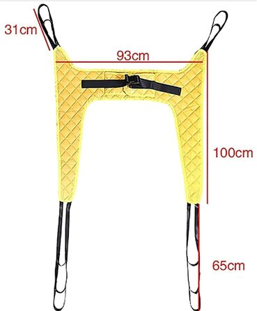 Туалетний слінг, слінг для пацієнта, слінг для пацієнта всього тіла для положення ліжка та підйому допоміжних засобів для підйому людей з обмеженими можливостями
