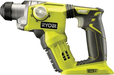 Акумуляторний перфоратор RYOBI 18 В ONE R18SDS-0 (енергія удару 1,3 Дж, макс. Діаметр свердління в дереві/цегляній кладці/сталі 16/16/13 мм, без акумулятора та зарядного пристрою) без акумулятора зарядний пристрій