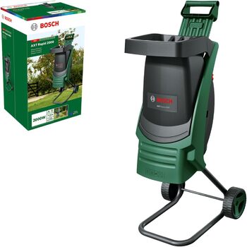 Подрібнювач Bosch для дому та саду AXT Rapid 2000 (для потужного подрібнення садових відходів потужний двигун 2000 Вт) AXT RAPID 2000 Новий дизайн