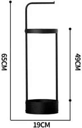 Підставка для парасольок Скандинавський тримач для парасольки Залізний каркас Підставка для парасольок Стійке шасі Підставка для парасольки Красива і модна легка розкішна стійка для зберігання Підставка для парасольки для входу (колір чорний)