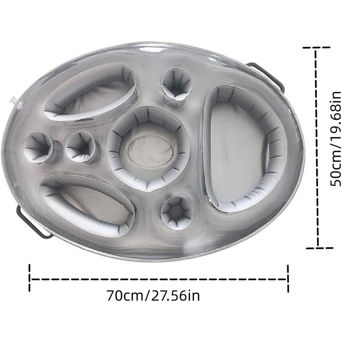 Надувний тримач для напоїв, підставка для напоїв, підставка плаваюча з 8 отворами, надувний матрац аксесуари для басейну дорослі для басейну пляжна вечірка веселощі