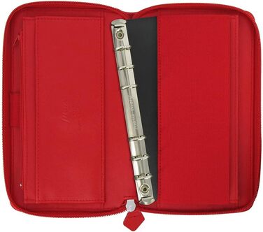 Органайзер Filofax 22534 Compact Saffiano Zip, мак червоний