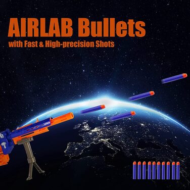 Дартс Airlab 400 для аксесуарів Nerf, Кулі для дартсу N-Strike Elite Series, сині 400, сині