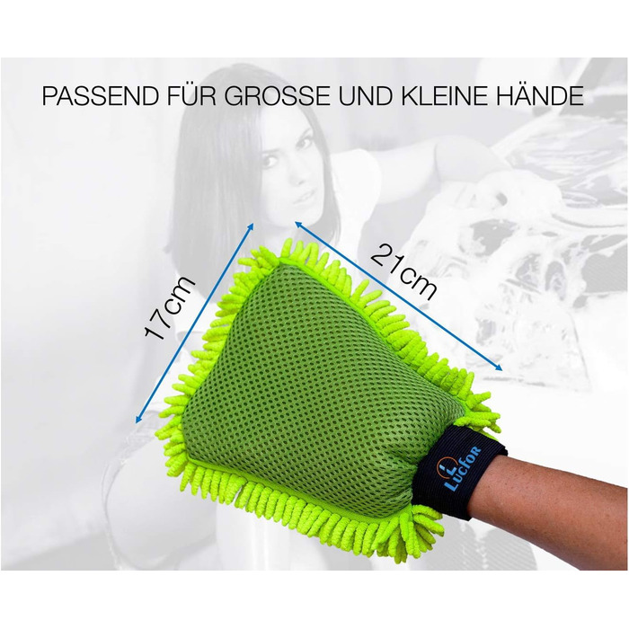 В 1 Microfiber Wash Mitt ідеально підходить для миття автомобіля, тому що дбайливо ставиться до лакофарбового покриття 2 шт. и, 2