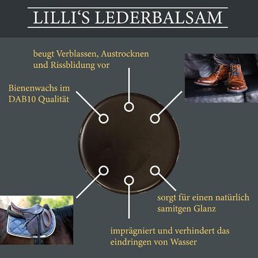 Крем для взуття Lillis Leather Care Leather Balm 200мл в наборі з щіткою для взуття та щіткою-банкою Leather Care Black