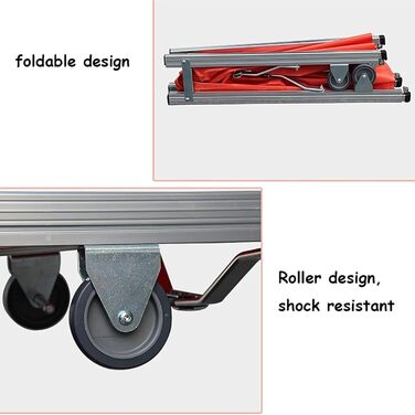 Носилки HFLKKC, телескопічні складні, з колесами, Пожежний коридор, Аварійно-рятувальні роботи, Строп першої допомоги, Дитяче ліжечко для порятунку життя, A