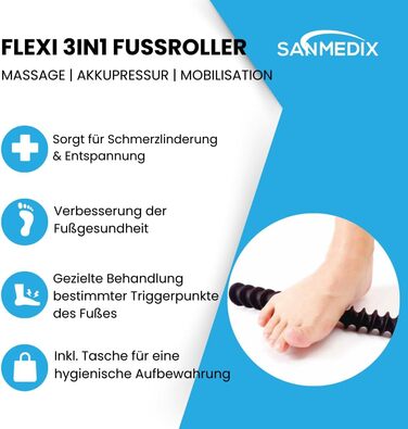 В1 Foot Massage Roller The Original - Мобілізація, Foot Trigger & Fascia Massage in One для стопи - Релаксація & Relief при підошовному фасціїті, п'яткових шпорах і вальгусній деформації і багато іншого., 3