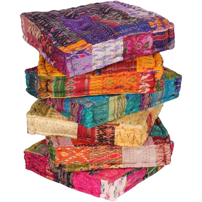 Подушка для сидіння Albena Shop Oriental 45x45x10см Kamila (жовта) подушка для стільця подушка для йоги подушка для сидіння декоративна подушка декоративна подушка