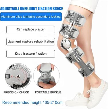 Колінний ортез з шарніром, регульований колінний ортез з шарніром, регульований медичний ортопедичний стабілізатор після операцій, післяопераційний колінний ортез для стабілізації суглобів, регульований колінний ортез з шарніром, регульований медичний орт