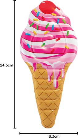 Надувний матрац Intex 58762EU ''Ice Cream MAT'', 224 x 107 см односпальний