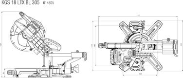 Інжектор для батареї, 18 LTX BL 305 (614305810)