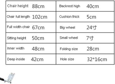 Крісло колісне, легке розбірне крісло колісне для водіння дорослих, інвалідне крісло з потовщеною сталевою трубою, повністю відкидне крісло, скутер для інвалідів, регулювання 6 швидкостей, tra