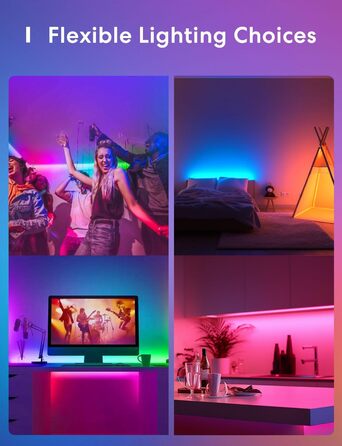 Працює з Apple HomeKit, Wi-Fi Led Strip, Smart RGBWW Strip, сумісними з Alexa та Google, для дому, вечірки, Різдва SMART та для HomeKit 5M, 5m