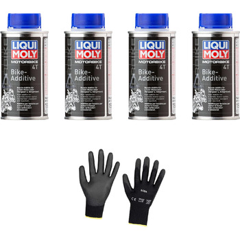 Захисні рукавички Iloda 4xOriginal Liqui Moly 125 мл Мотоцикл 4T Bike-Additive 1581