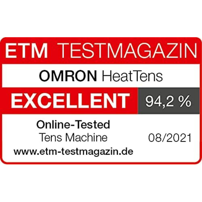 Апарат для терапії болю OMRON HeatTens - TENS із заспокійливим теплом для полегшення болю в м'язах та суглобах TENS Heat Single