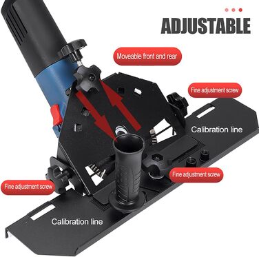 Плиткоріз ADWOLT Slider 45 для кутової шліфувальної машини 115/125 мм, для ефективного різання плитки Black