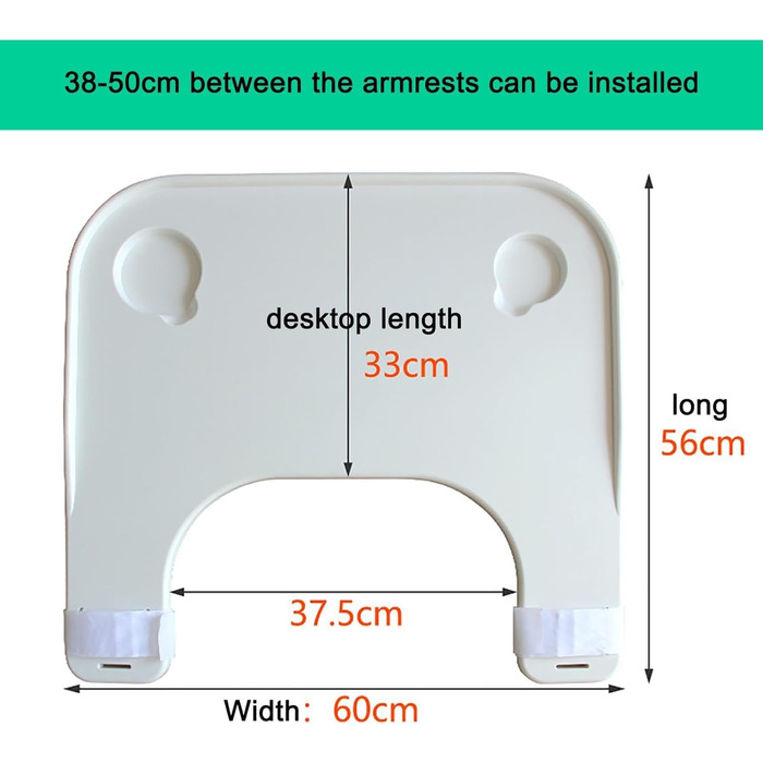 Столик для інвалідного візка SAGGION з підстаканником, піднос для інвалідного візка, столик для інвалідного візка для пацієнтів і людей похилого віку, які пишуть, читають і їдять