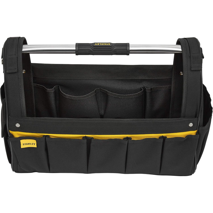 Сумка для інструментів Stanley (47 x 34,3 x 22,9 см, відкрита коробка з нейлону 600 ден з регульованим плечовим ременем, ергономічна ручка для перенесення, сумка з внутрішньою та зовнішньою кишенями) STST1-70712