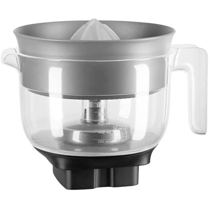 Соковижималка для цитрусових KitchenAid 5KSB1CPA, пластикова, прозора та сіра