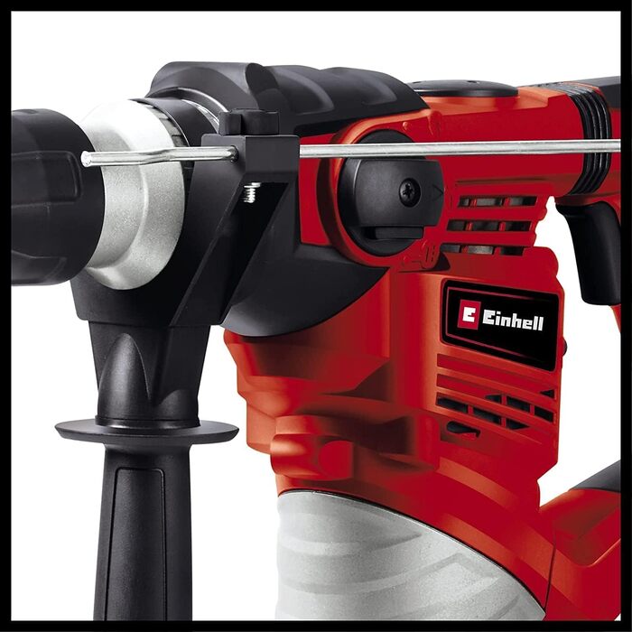 Перфоратор Einhell TC-RH 1600 (1600 Вт, 4 Дж, свердління/забивання/довбання з кріпленням і без нього, пневматичний ударний механізм, тримач інструменту SDS-plus, запобіжна муфта від перевантаження)