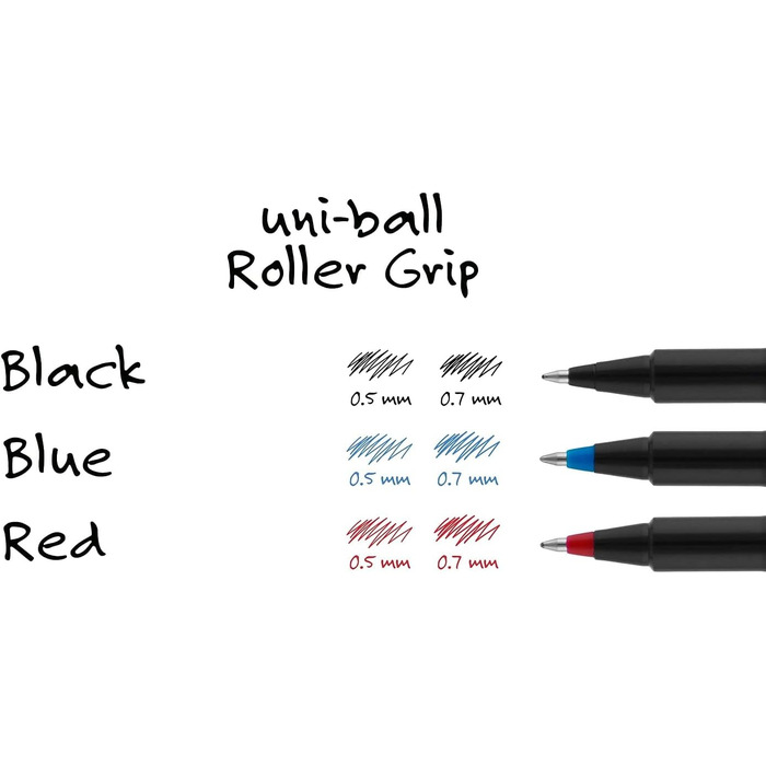 Водонепроникна ручка Deluxe Roller Ball Stick, чорне чорнило, Micro - Dozen від Uni-ball