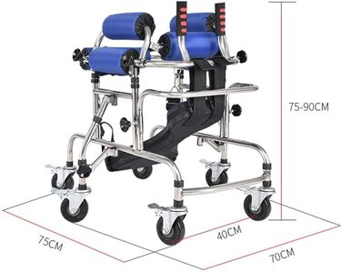 Допоміжний засіб для ходьби для стояння для людей похилого віку та дітей, регульований по висоті та ширині, допоміжний засіб для ходьби для тренування нижніх кінцівок при геміплегії, імітує підтримку людини, легко