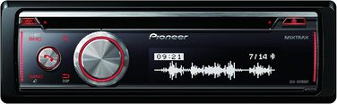 Автомобільна стереосистема Pioneer DEH-X8700BT 1DIN, вхід Bluetooth, MP3, USB та AUX, RGB-підсвічування, гучний зв'язок Bluetooth, додаток Smart Sync, 5-смуговий еквалайзер