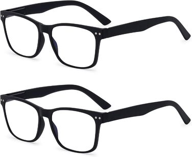 Окуляри для читання Wise Eyewear 2 Pack Bulk Multi Focus 3 Power - No Line Pack 2 Pack Black 2.0 x