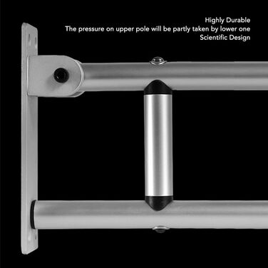 Поручні для людей з обмеженими можливостями, легка збірка, складні поручні для душу довжиною 23,6 дюйма, алюмінієвий сплав для ванної кімнати (YC1215A)