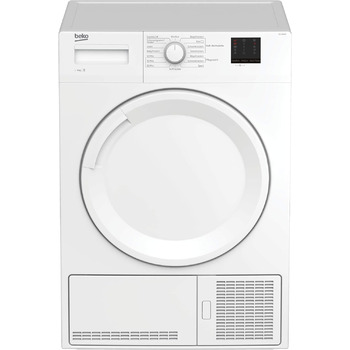 Конденсаторний осушувач Beko FlexySense до 8 кг 15 програм з електронним вимірюванням вологості з функцією блокування від дітей