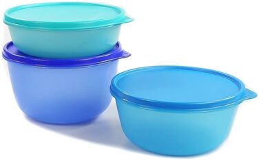 Холодильник TUPPERWARE Clarissa 2л темно-синій, 1,5л синій, 1л бірюзовий Panorama