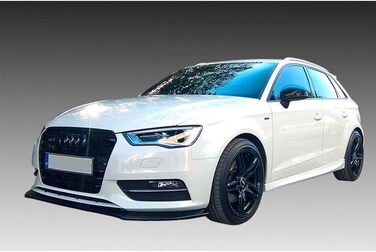 Кріплення переднього спойлера сумісне з Audi A3 (8V) Sportback/HB/Sedan/Convertible 2012-2016 (ABS)