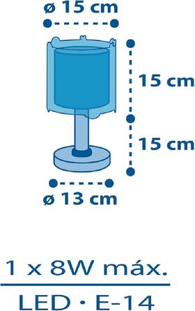 Дитяча настільна лампа Dalber Планета Кімната 41341, тверда, 15 x 15 x 30 см, 15 x 15 x 30 см