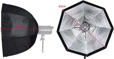 См/31,5 восьмикутна портативна стільникова решітка софтбокс з кріпленням Bowens для спалаху Speedlite, 80