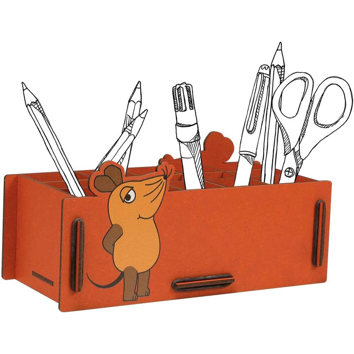 Велика коробка для ручок для дитячого столу, 9825 The Mouse Pen Box L -