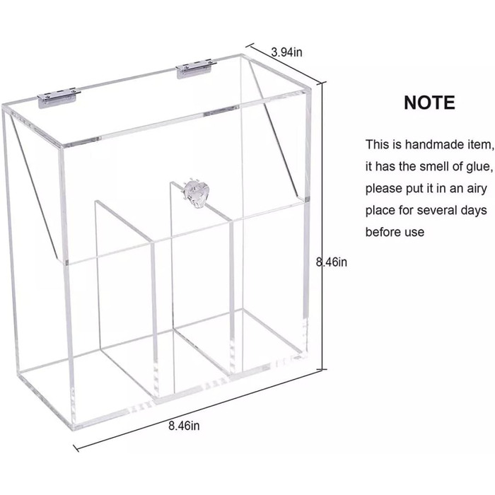 Органайзер для акрилових пензлів для макіяжу Liummrcy Прозорий акриловий пензлик для макіяжу з фондом Lid Тримач пензлика для макіяжу Коробка для зберігання косметичної кисті Тримач пензлика з кришкою, макіяж