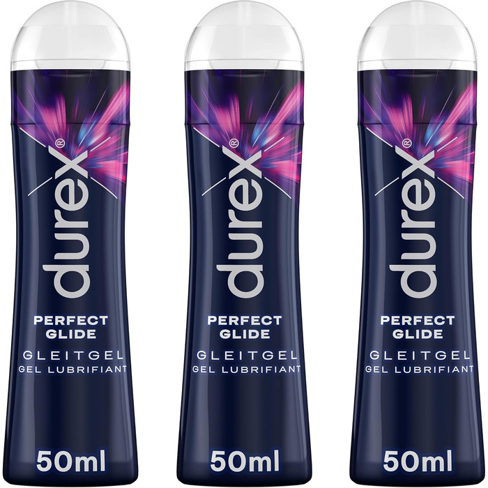 Мастило на силіконовій основі для тривалого змащення Durex Play Perfect Glide 3 шт. 50 мл у практичній дозуючій пляшці