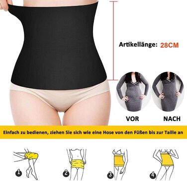 Жіночий корсет Underbust Tummy Control Waist Trainer Elastic Postpartum Belt Postpartum Support Waist Cincher Belly Waist Body Shaper Black L