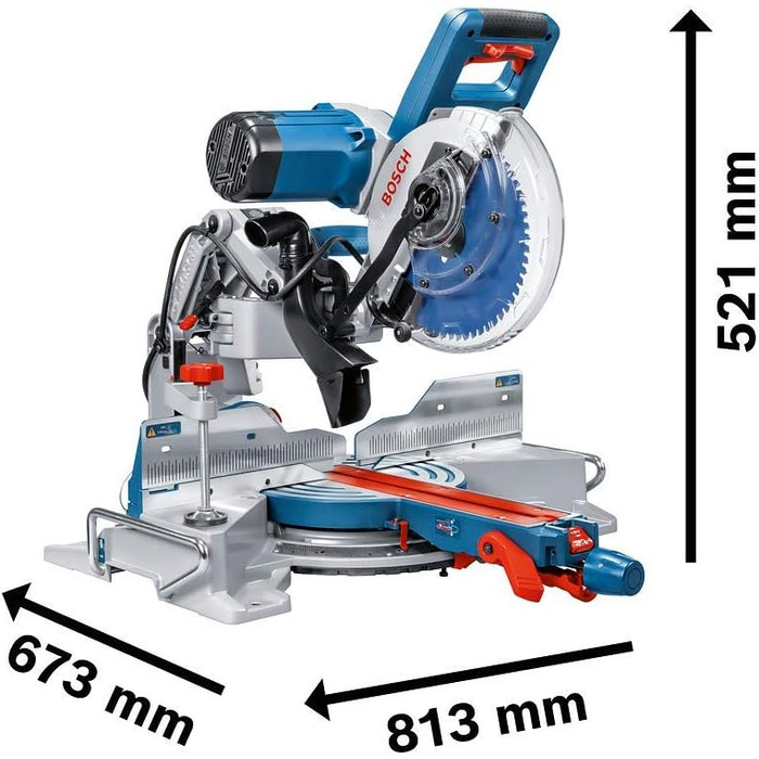 Професійна торцювальна пила Bosch GCM 10 GDJ (1800 Вт, вкл. пиляльне полотно Ø254 мм, 29 кг, вкл. 1 пиляльне полотно)