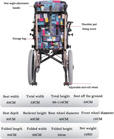 Регульоване повітря Легке водіння Ручний нахил 45 з обіднім столом Висока спинка Повітря для транзитного крісла з церебральним паралічем Вік 5-13 років
